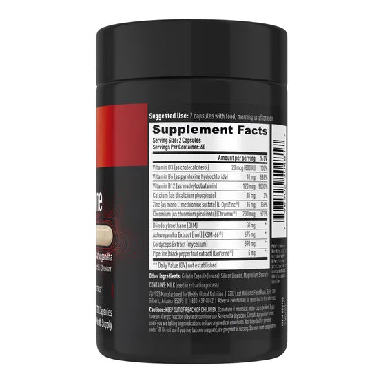 Weider Prime Testosterone Support, 120 Capsules