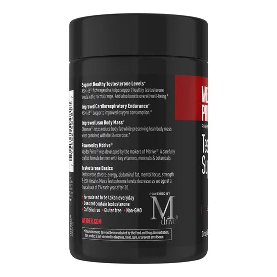 Weider Prime Testosterone Support, 120 Capsules