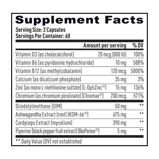 Weider Prime Testosterone Support, 120 Capsules