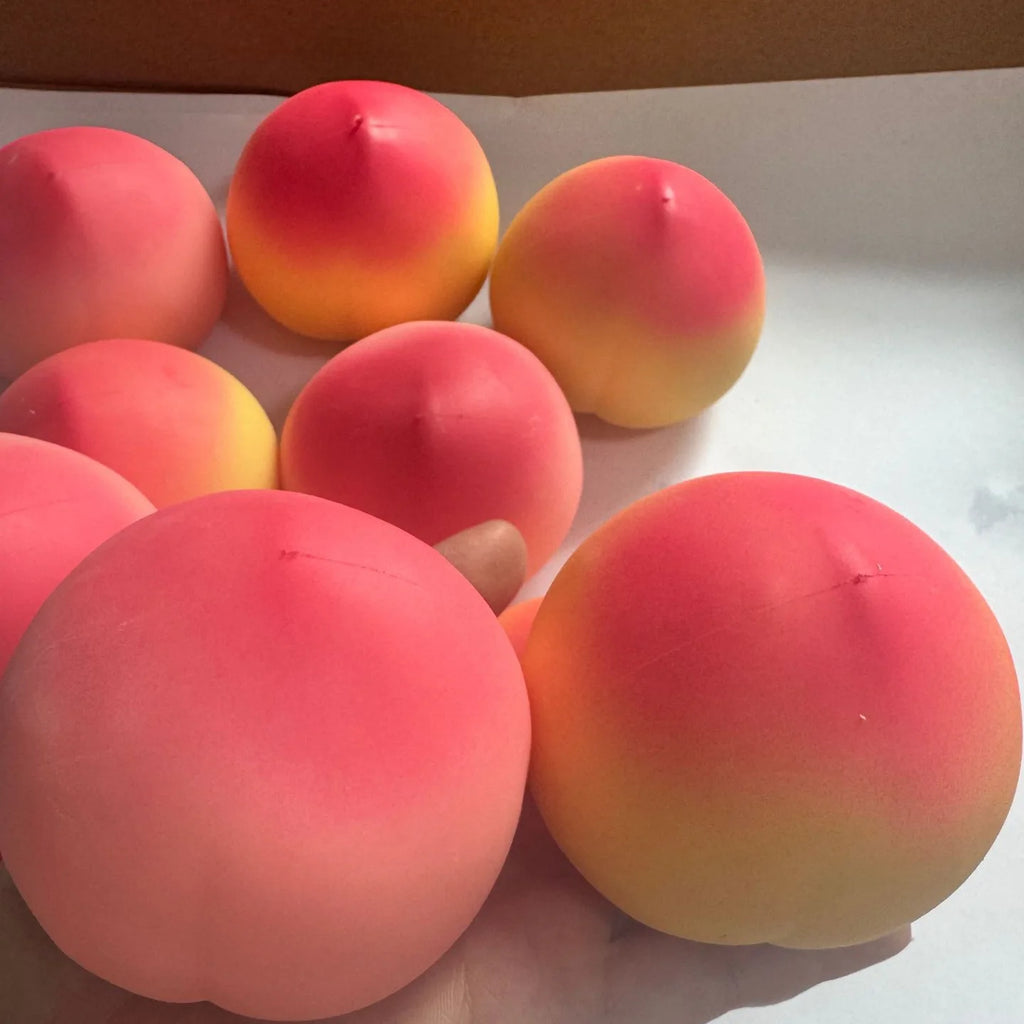 Crispy Sound Peach Fruit Squishy Toy