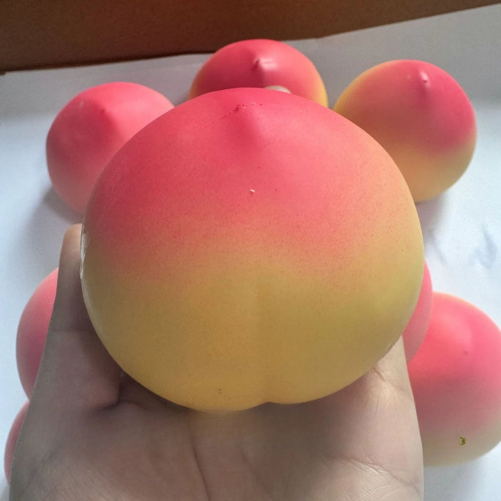 Crispy Sound Peach Fruit Squishy Toy
