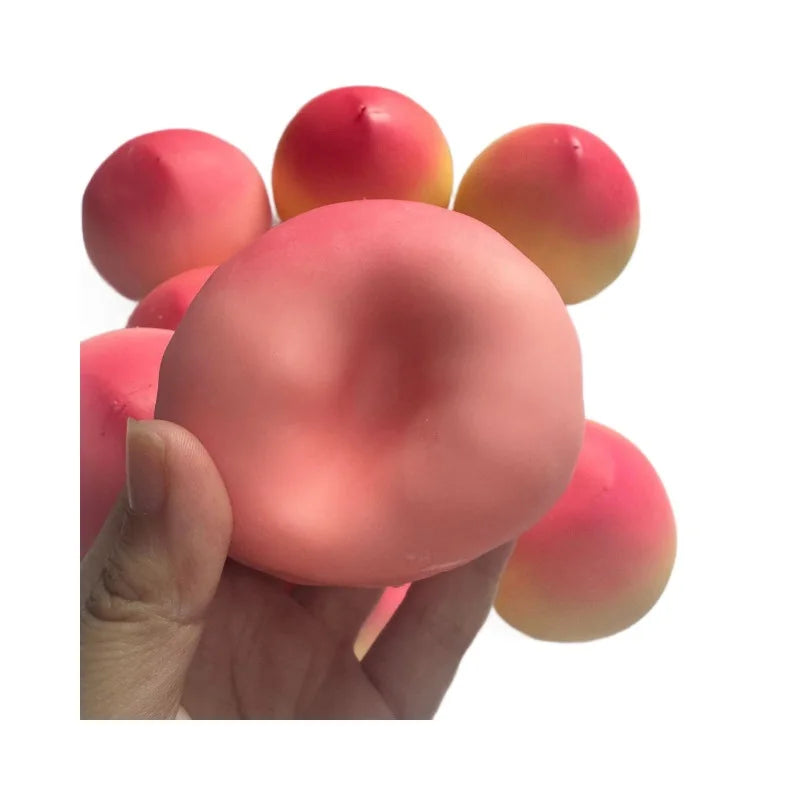 Crispy Sound Peach Fruit Squishy Toy