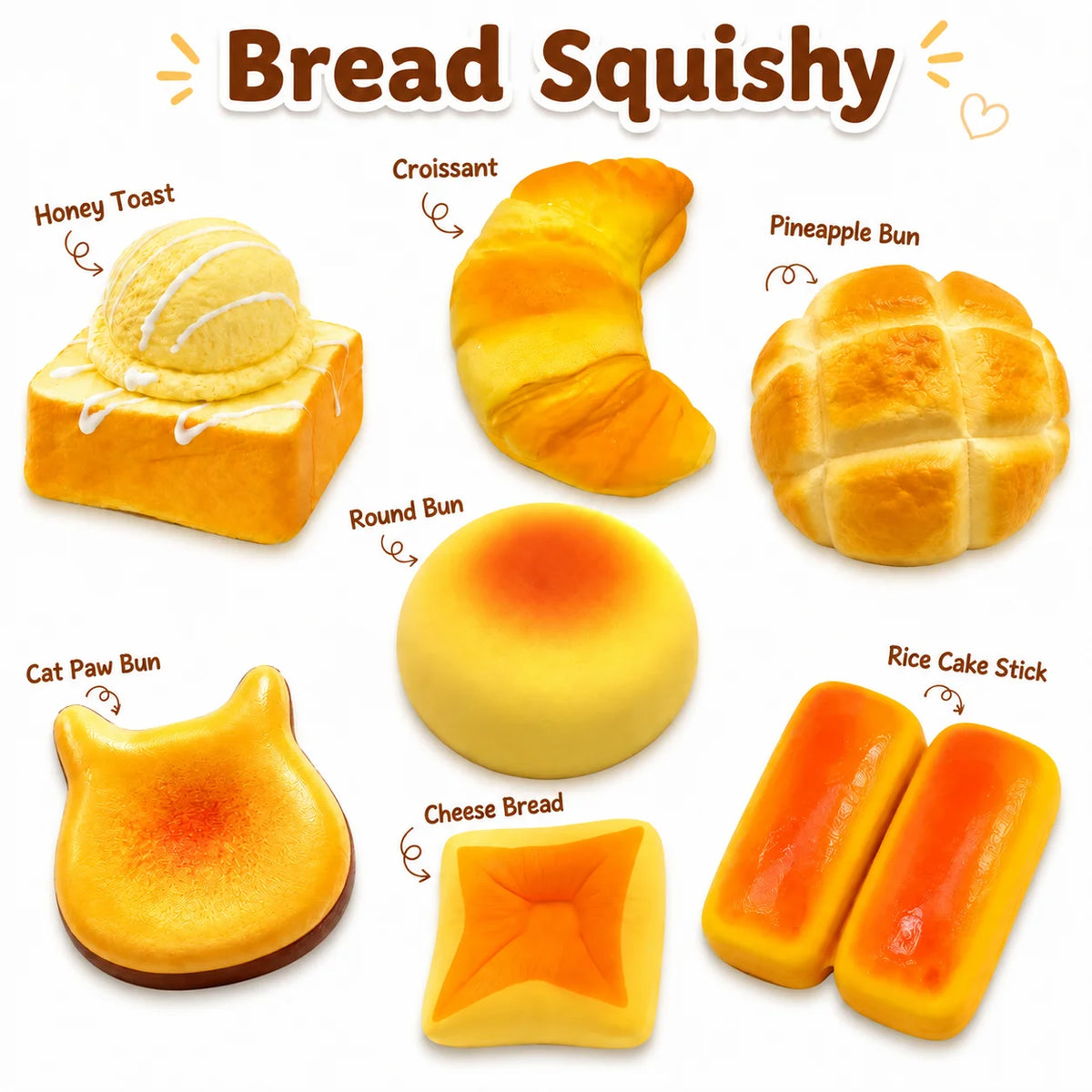 Assorted Bread Squishy