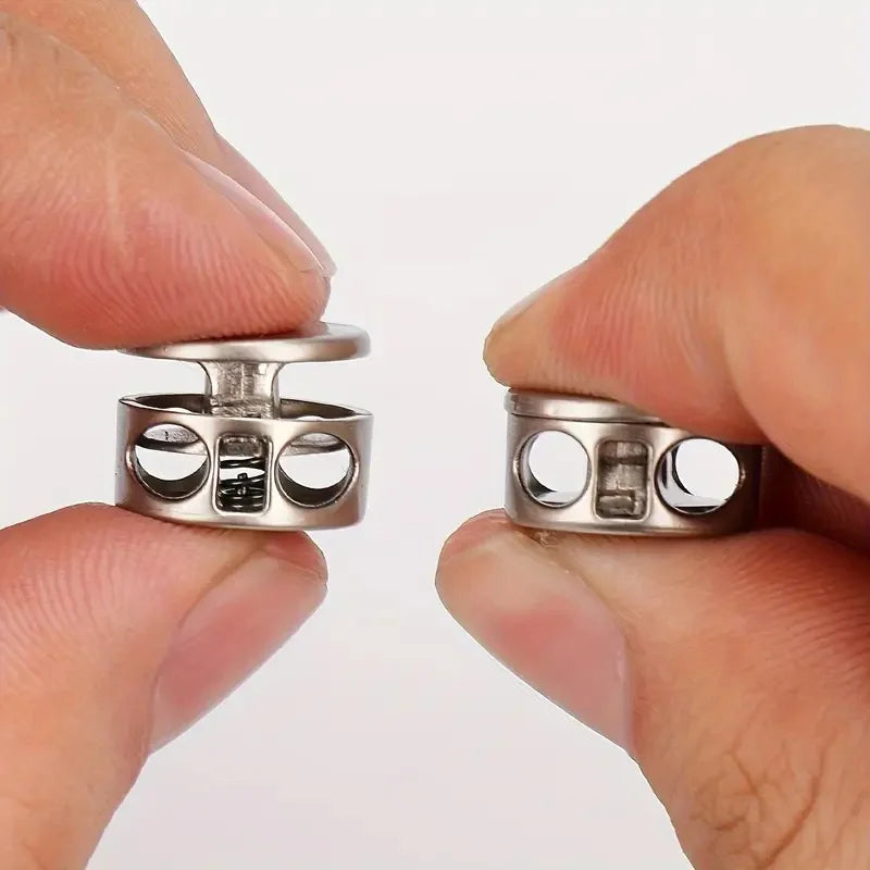 6-Pack No-Tie Shoelace Locks: Spring-Loaded